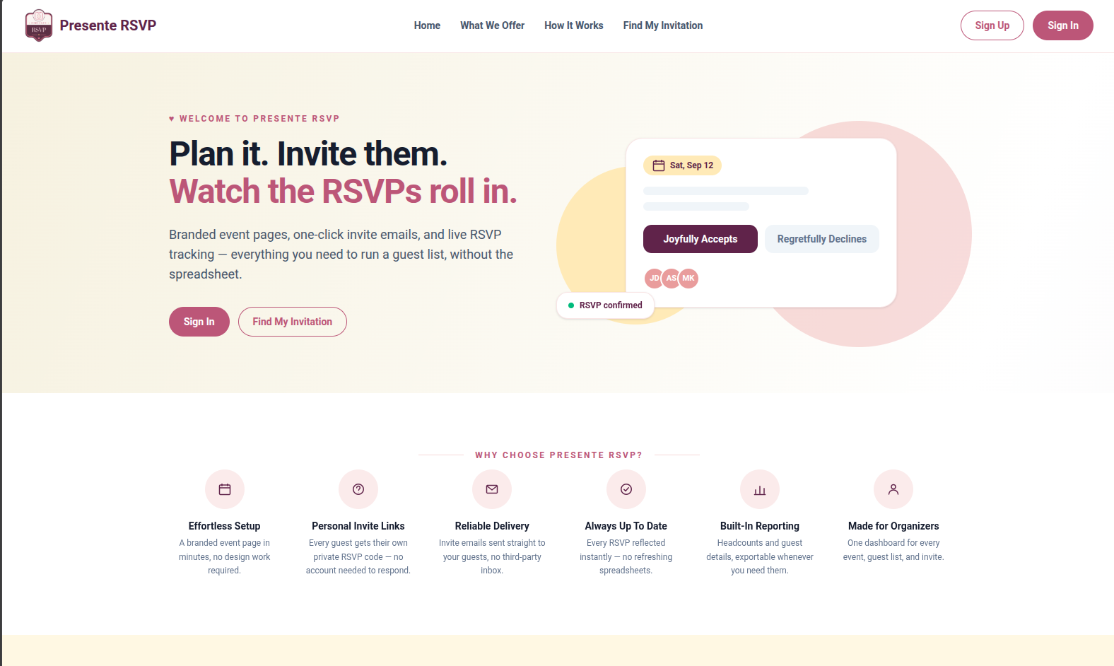 Prisente RSVP